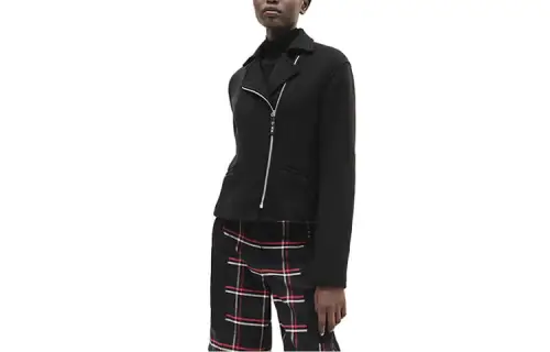 HERMES Jackets Women's Black Lapel Moderate Other