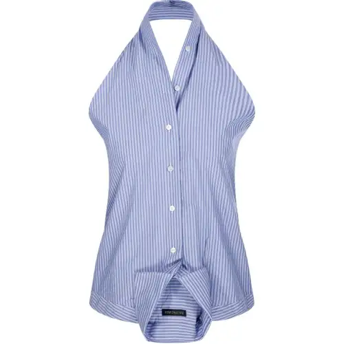 Balenciaga Striped Halter Top