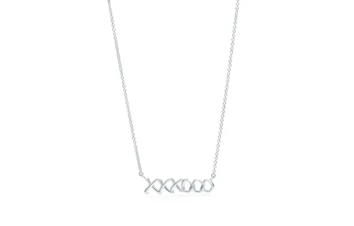 TIFFANY & CO. Love Sterling Silver Necklaces Women's