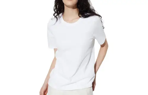 UNIQLO T Shirts Women's Crew Neck Moderate Straight Fit