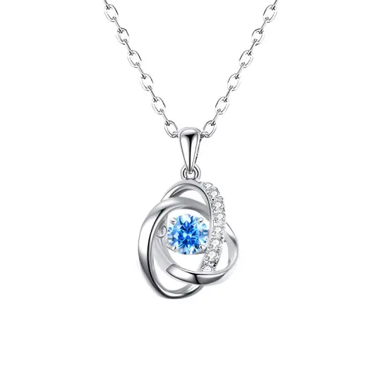 VANA Zircon Alloy Necklaces Women's Silver White
