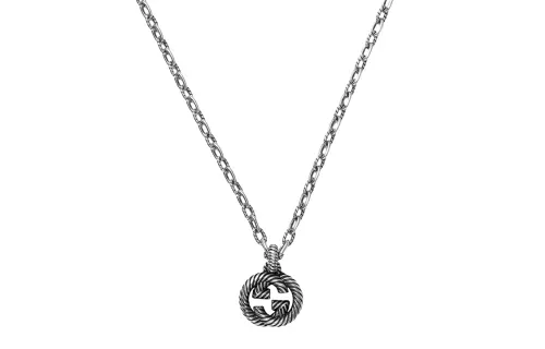 GUCCI Interlocking G Pendant Necklace