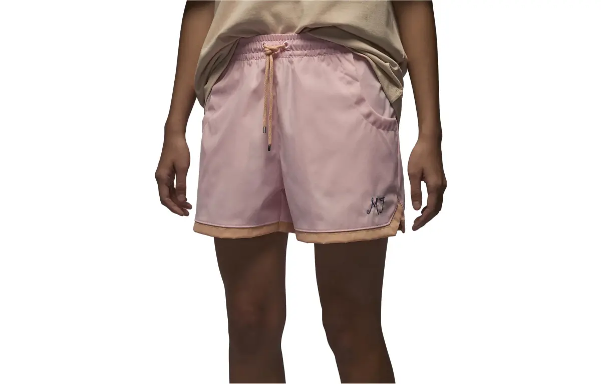 Jordan Sports Shorts Women's Elegant Light Pink Moderate Bermuda Shorts