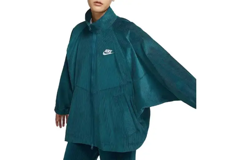 Nike Jackets Women's Green Stand Collar Moderate Other