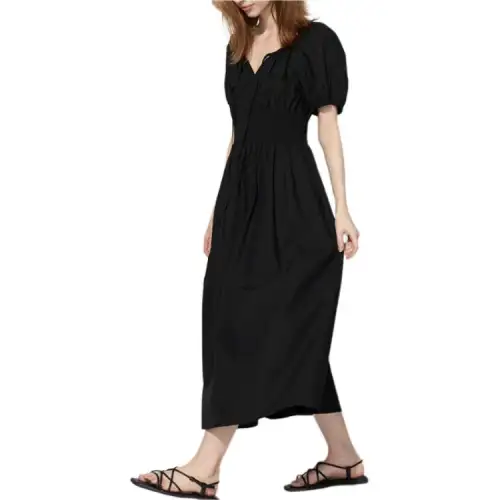 UNIQLO Short Sleeved Dress Women's Black