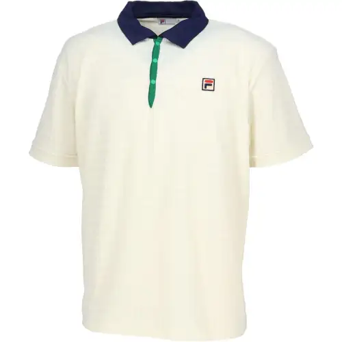 FILA Polo Shirts Men's Ivory Polo Collar Moderate Straight Fit