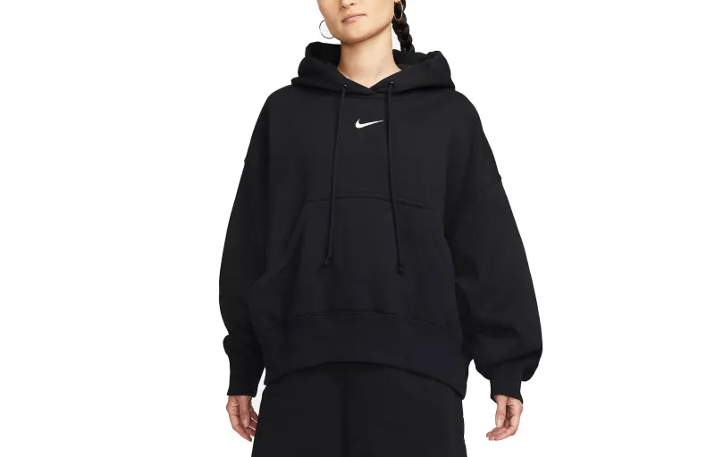 Nike Women's Oversized Pullover Hoodie Black/Sail