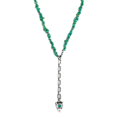 GUCCI 925 Sterling Silver Necklaces Unisex Green