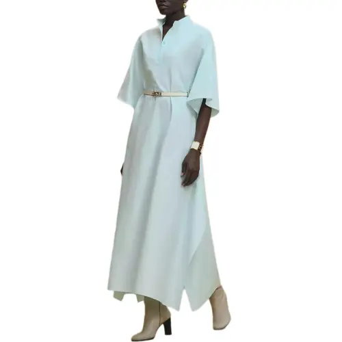 HERMES Short Sleeved Dress Women's Green