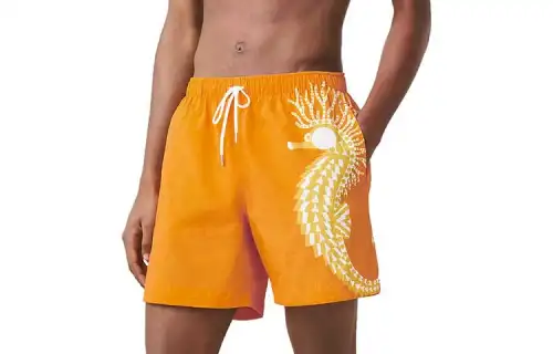 HERMES Casual Shorts Men's Orange Moderate
