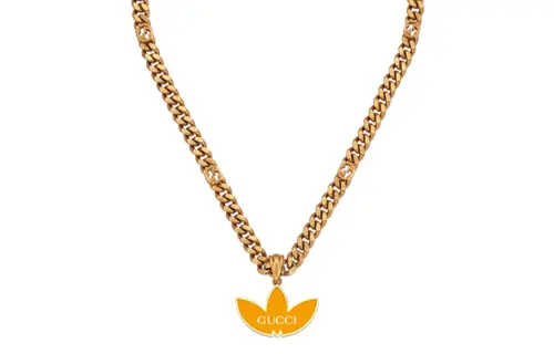 GUCCI x Adidas X Gucci Collaboration Collection Necklaces Men's Orange/Gold