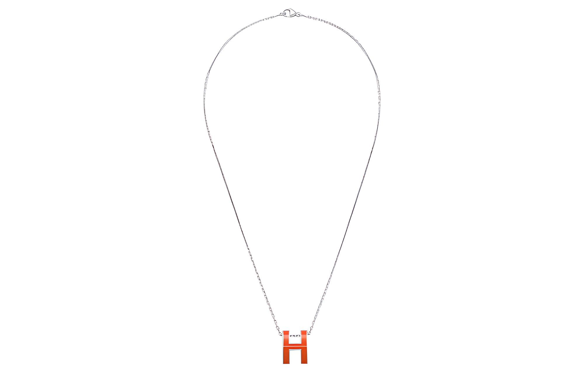 Женские сумка Hermes POP H (оранжевая) — фото 3