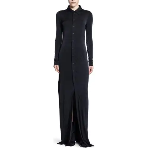 Balenciaga Long Sleeved Maxi Shirt Dress