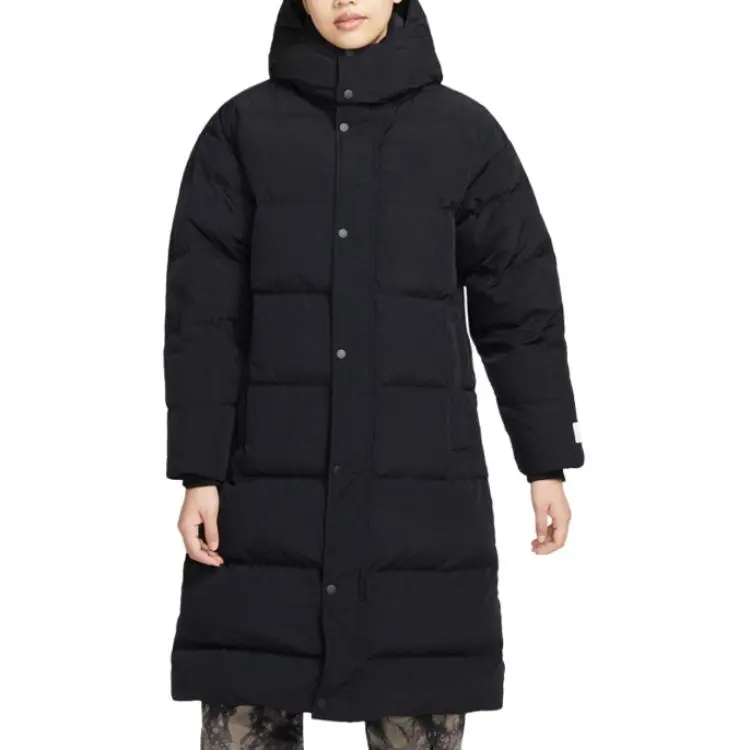 Jordan Down Jackets Women's Black Hooded Thickened Other
