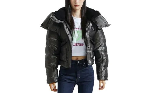 CALVIN KLEIN Puffer Jacket Women's Can Gray