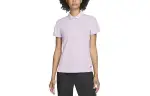 Nike Polo Shirts Women's Light Purple Polo Collar Moderate Straight Fit