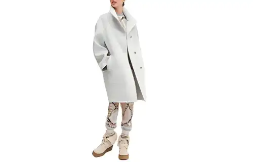 HERMES SS23 Coat Women's Light Blue