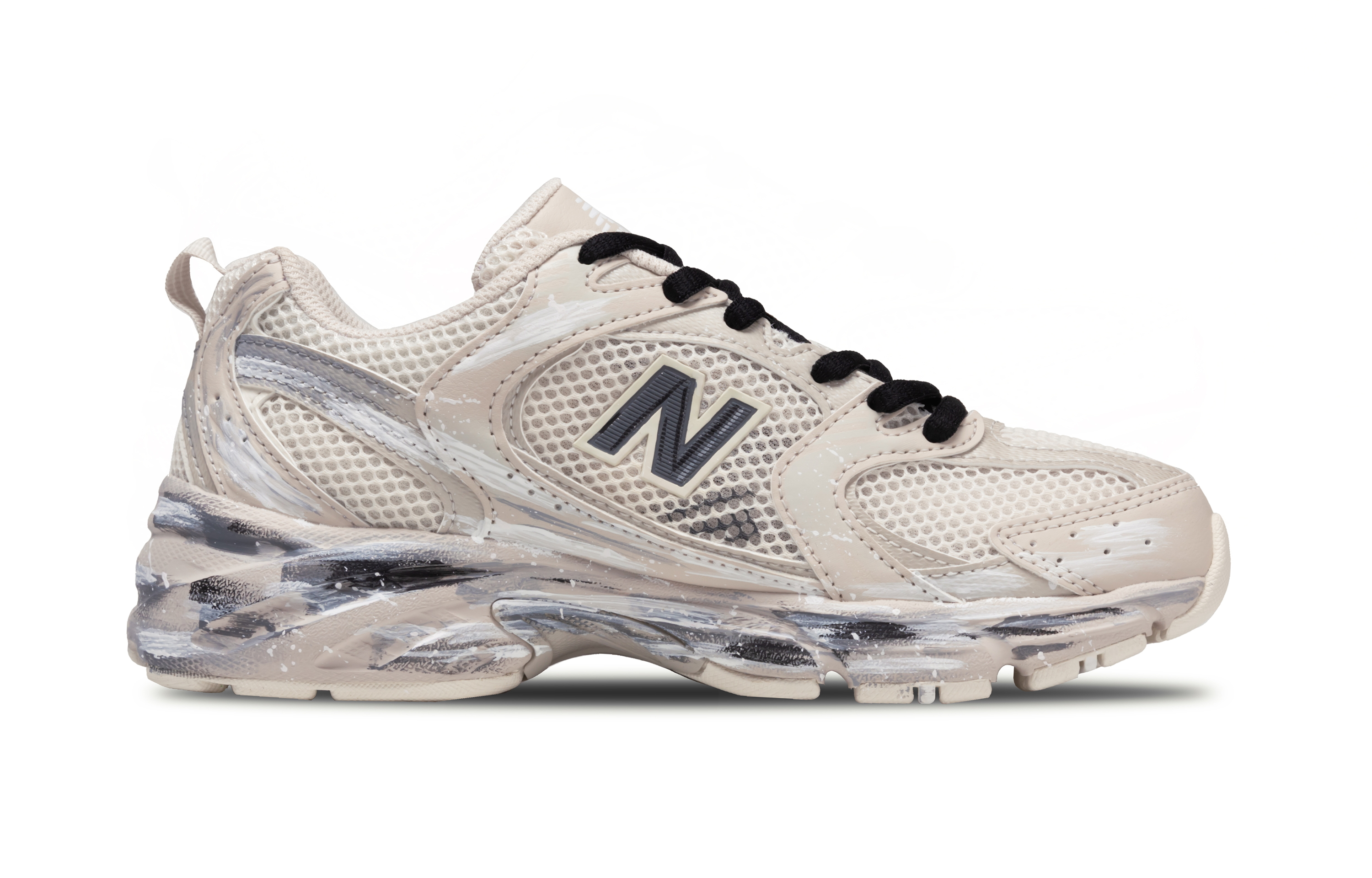 New Balance NB 530 Abrasion Resistant Breathable Low top Running Shoes Unisex Brown White