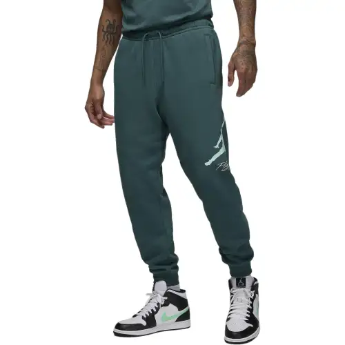 Jordan ESSENTIALS Men's Fleece Baseline Trousers Knitted Sweatpants Men's Green