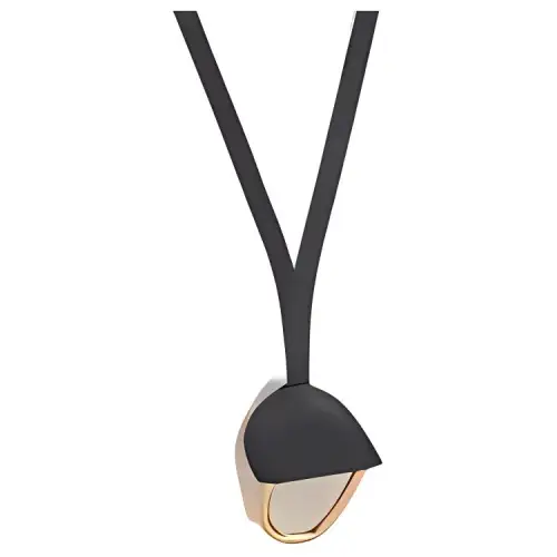 HERMES Calfskin Necklaces Men's Black