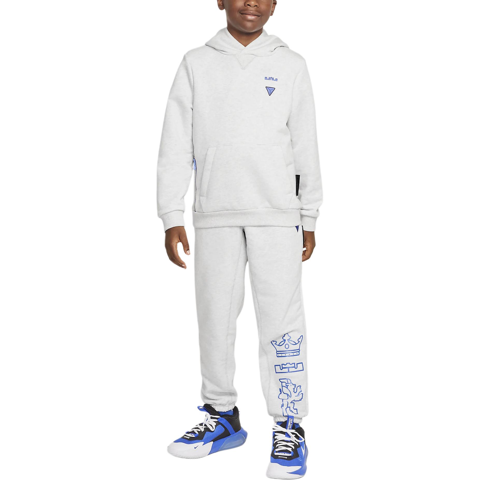 Худи Nike Dri-Fit LeBron (серо-голубое)