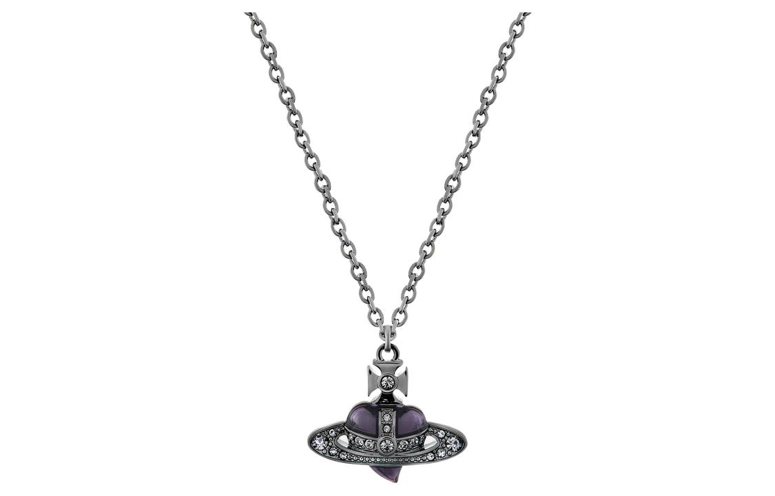 Vivienne Westwood Brass pendant heart shaped, diamond necklace for men and women, for beloved