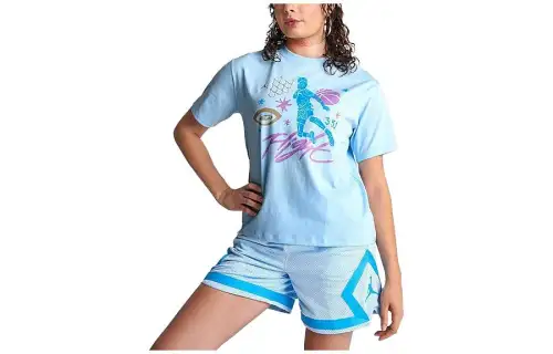 Jordan T Shirt Women's Light Blue