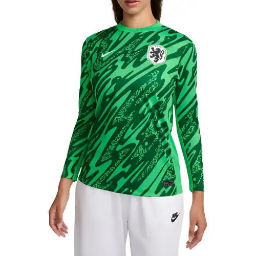 Nike Netherlands 2024/25 Stadium Goalkeeper Soccer Jersey Women's Pine Wood Green