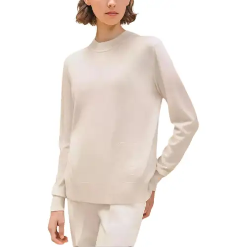 HERMES Sweaters Women's White Crew Neck Moderate Other