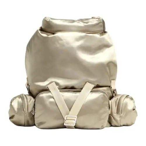 Bottega Veneta Fabric Backpack Men's Taupe