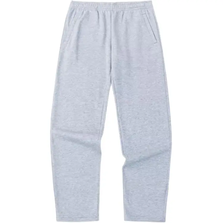 Anta Sports Life Collection Solid Color Fleece Lined Mid Rise Lace Up Straight Fit Knitted Sweatpants Men's