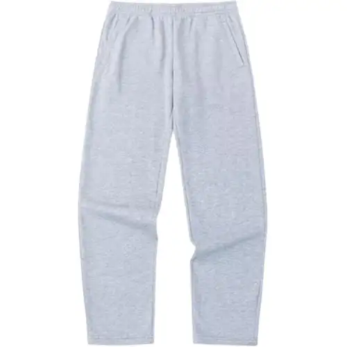 Anta Sports Life Collection Solid Color Fleece Lined Mid Rise Lace Up Straight Fit Knitted Sweatpants Men's