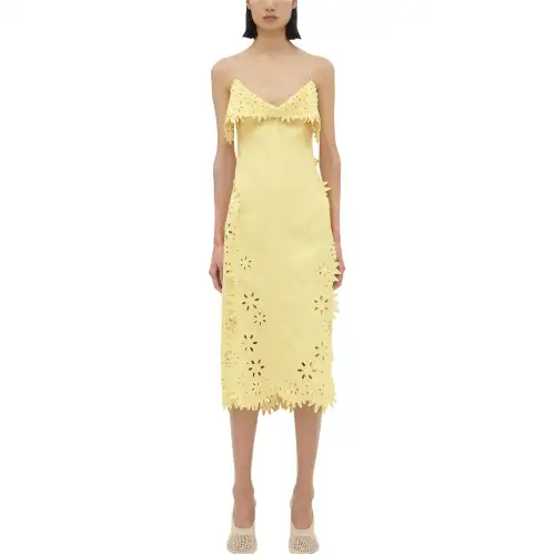 Bottega Veneta Slip Dress Women's Yellow