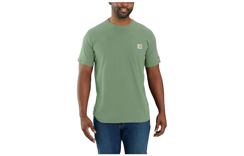 Мужская футболка Carhartt FORCE MIDWEIGHT (черная)