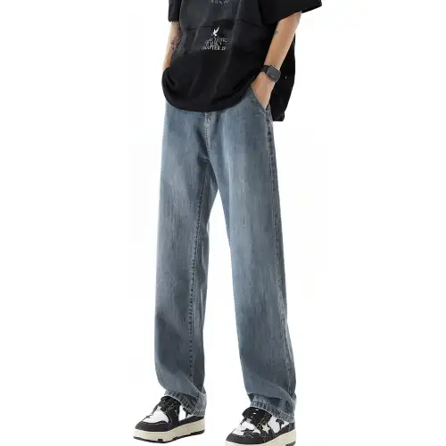Mulinsen Jeans Unisex Thin Straight Fit Pants