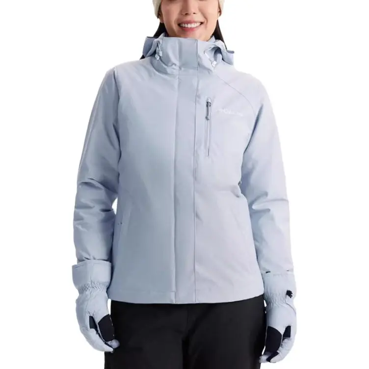 Columbia Winter Sports Waterproof And Warm Windbreaker Jacket Women's Light Blue