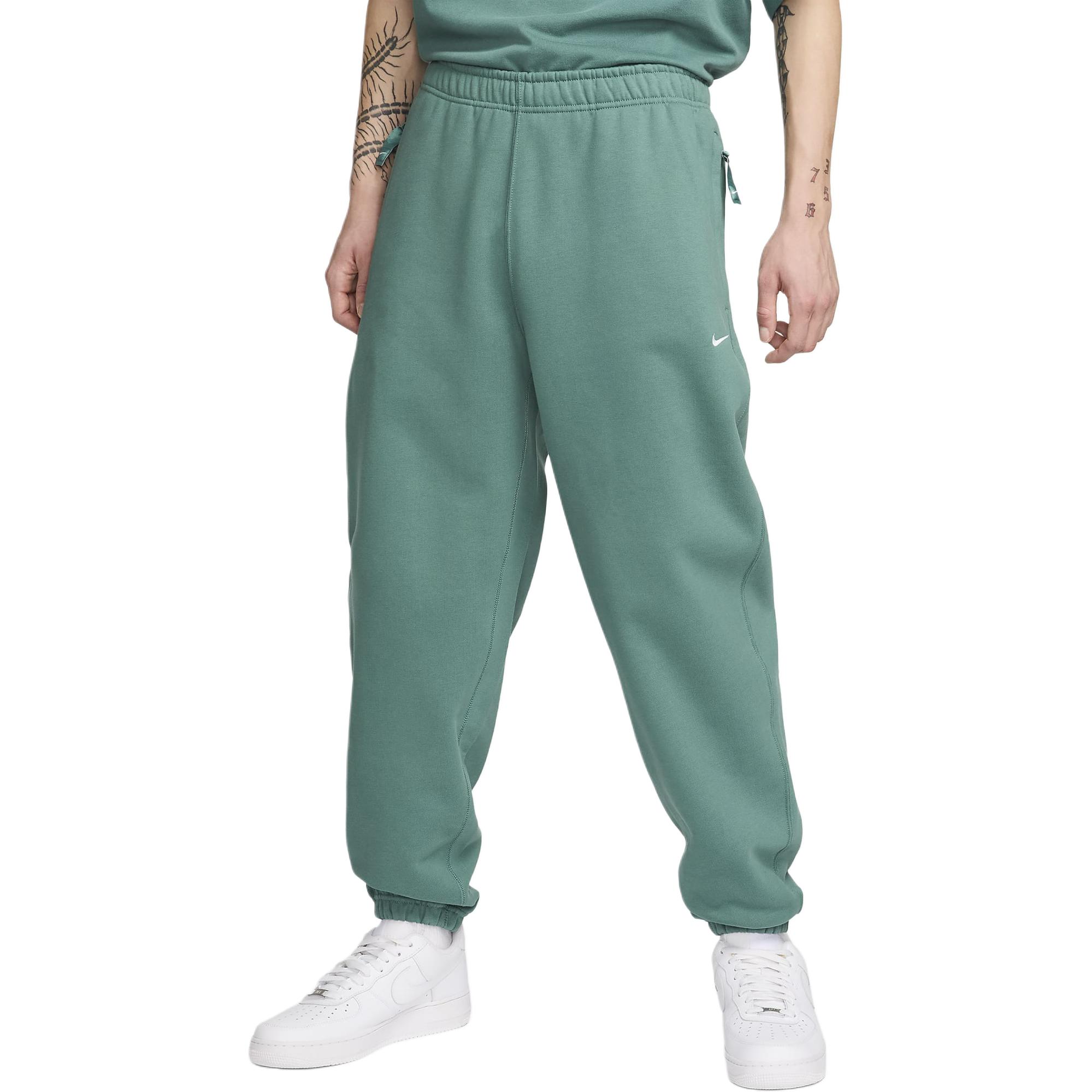 Nike Men's Fleece Trousers Knitted Sweatpants Men's Green