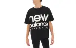 New Balance T Shirts Unisex Black Crew Neck Moderate Straight Fit