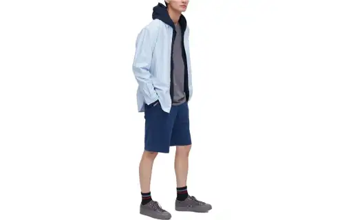UNIQLO Casual Shorts Men's Blue Moderate