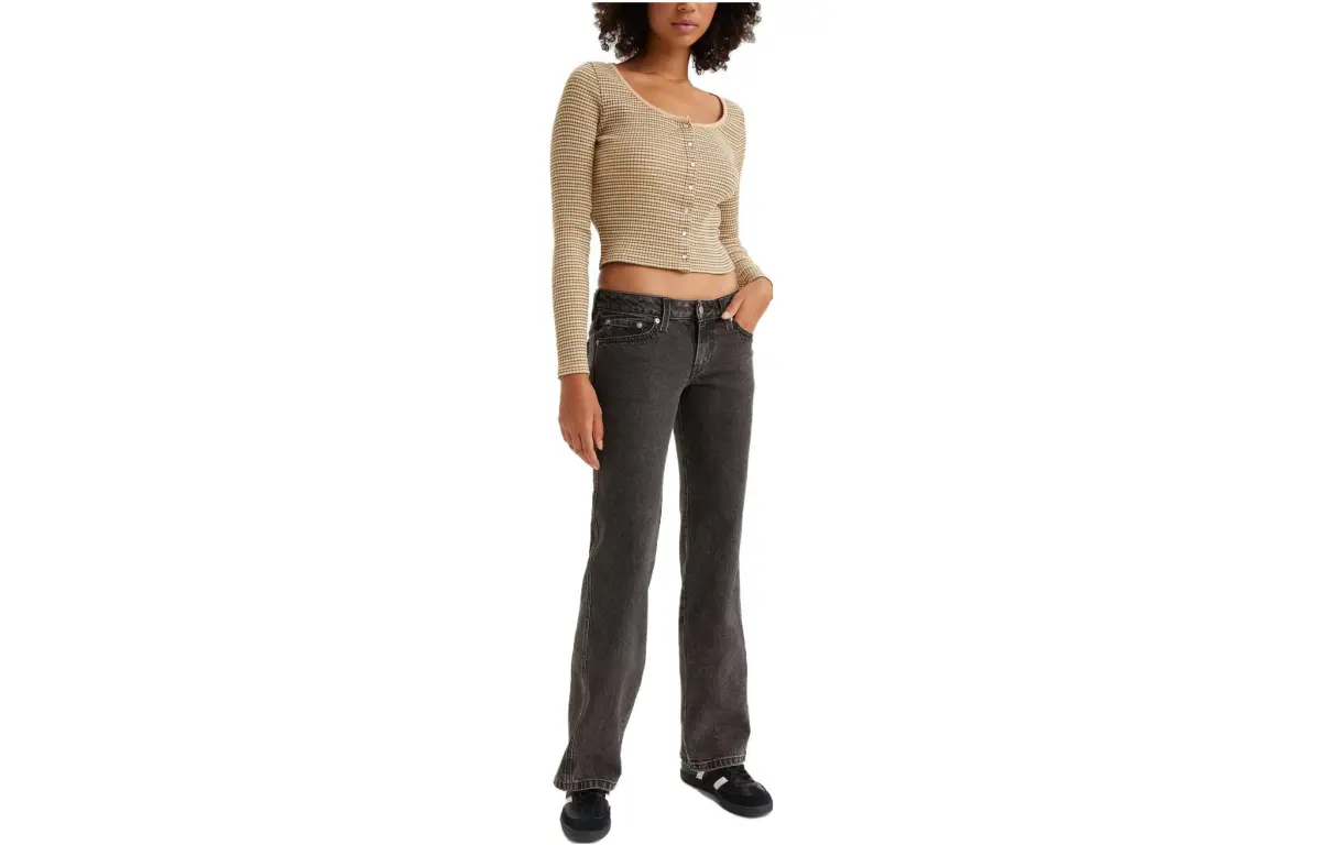 Levi's Jeans Women's Black Moderate Straight Fit Pants