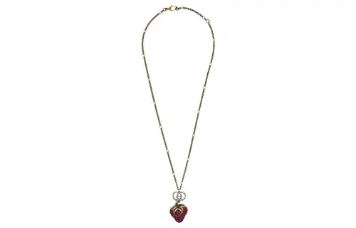 GUCCI GG Metal Necklaces Women's Gold