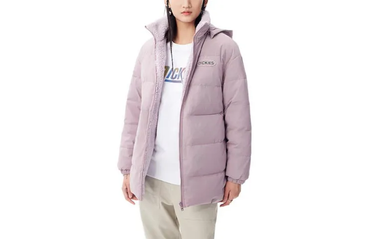 Dickies Down Jackets Women's Hooded Moderate Reversible
