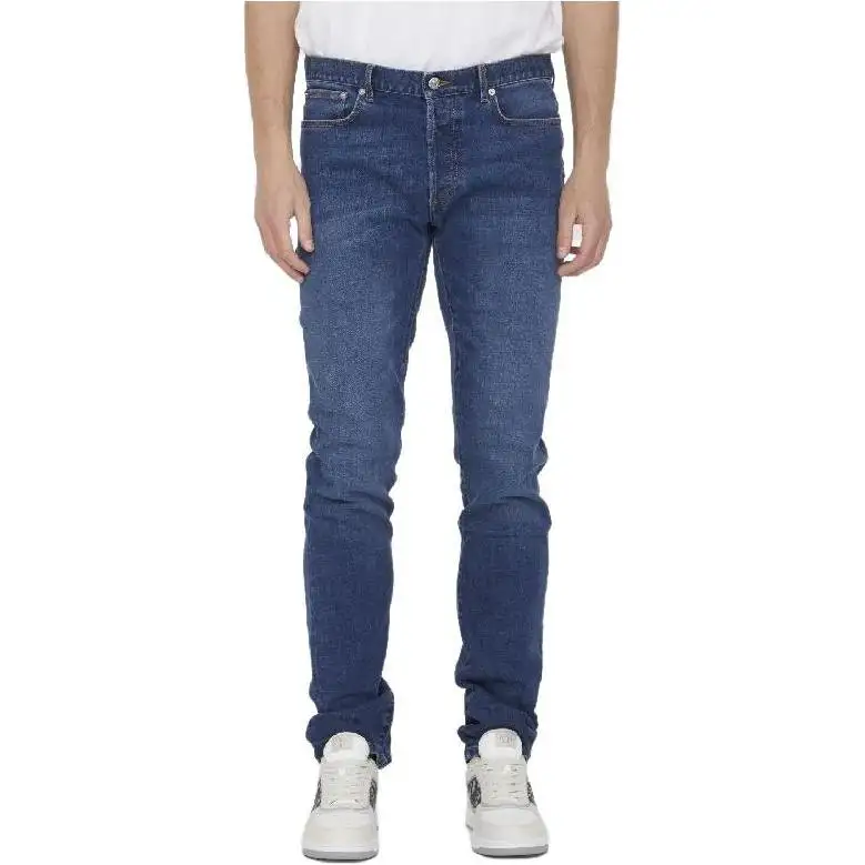DIOR Jeans Men's Blue Moderate Straight Fit Pants