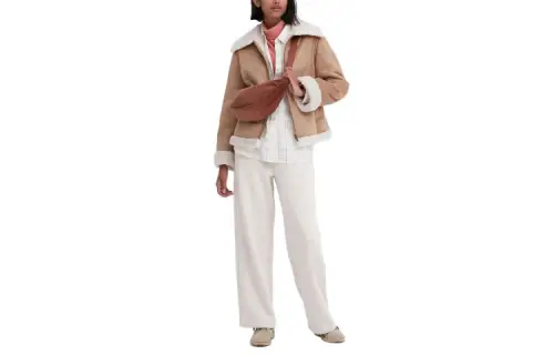 UNIQLO Casual Pants Women's Light Beige Moderate Straight Fit Pants
