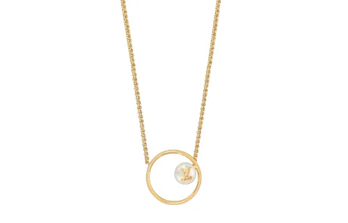 LOUIS VUITTON Eclipse Necklaces Women's Gold