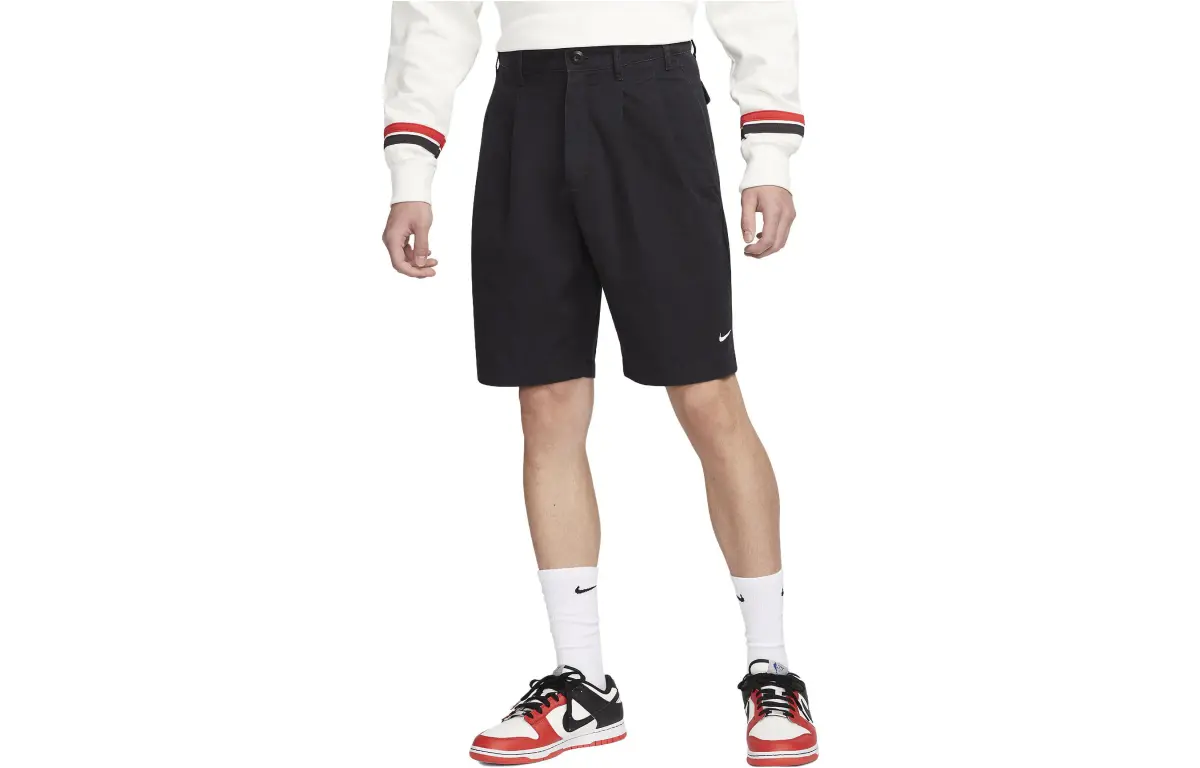 Nike Casual Shorts Men's Black Moderate Straight Fit Pants