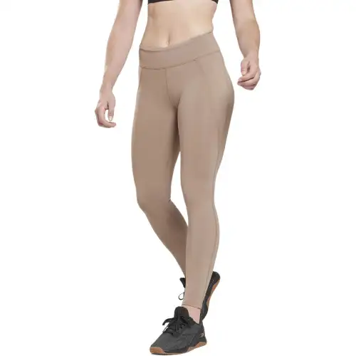 Reebok Lux Leggings Sports Pants Women's Taupe