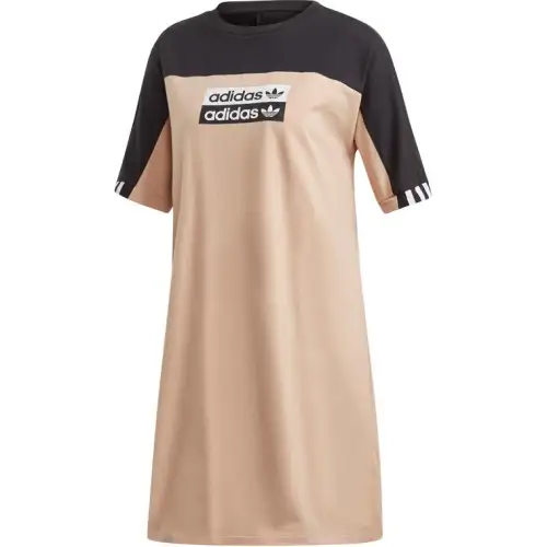 Adidas Originals Short Sleeved Dress Women's Brown