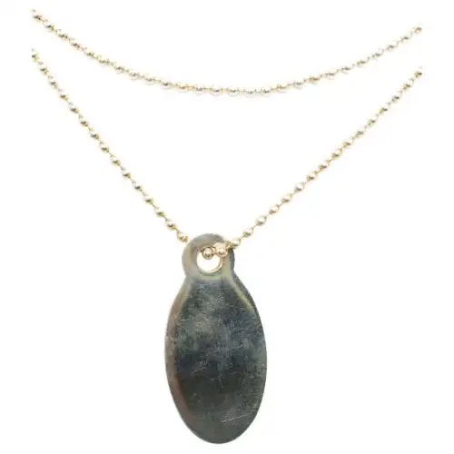 TIFFANY & CO. Silver Necklaces Unisex Gold