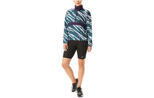 ASICS Jackets Women's Blue Stand Collar Moderate Other